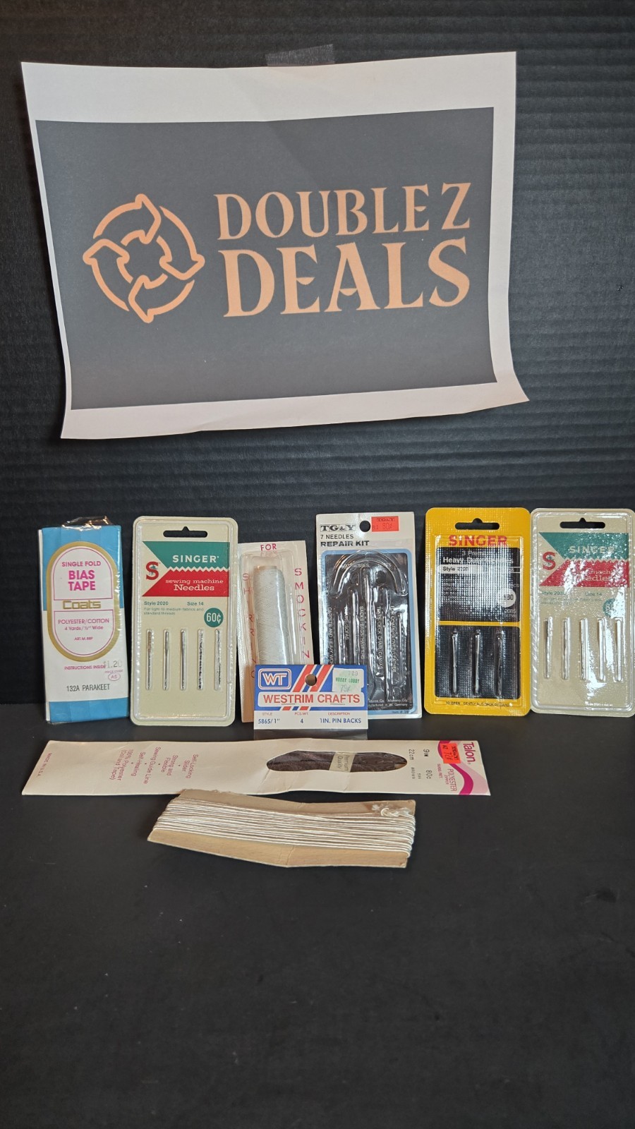 Lot of Vintage Sewing Supplies Refer To Photos