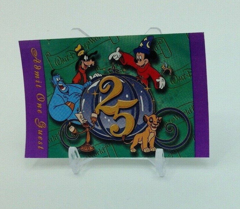 Vintage 1997 Chicago Disney Quest Ticket Stub Walt Disney