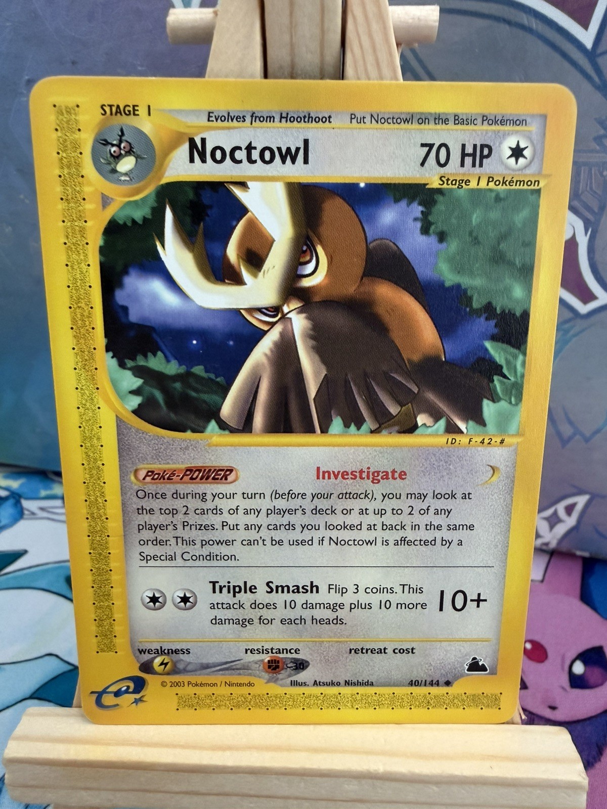 💎 Noctowl Skyridge Pokemon Card 40/144 NM condition 