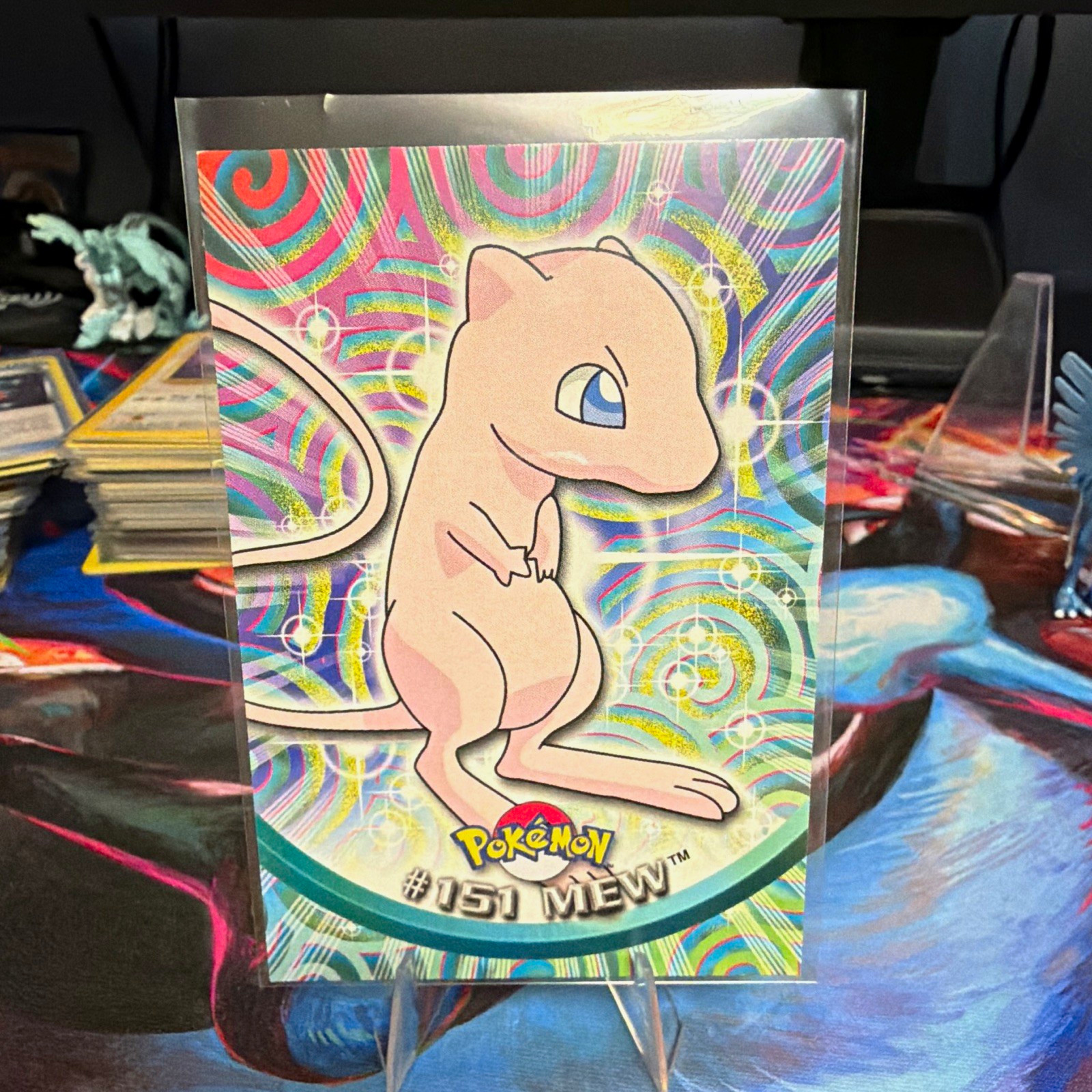 Topps Pokémon Blue Tops Label 1999 Mew #151 Very clean 🧼
