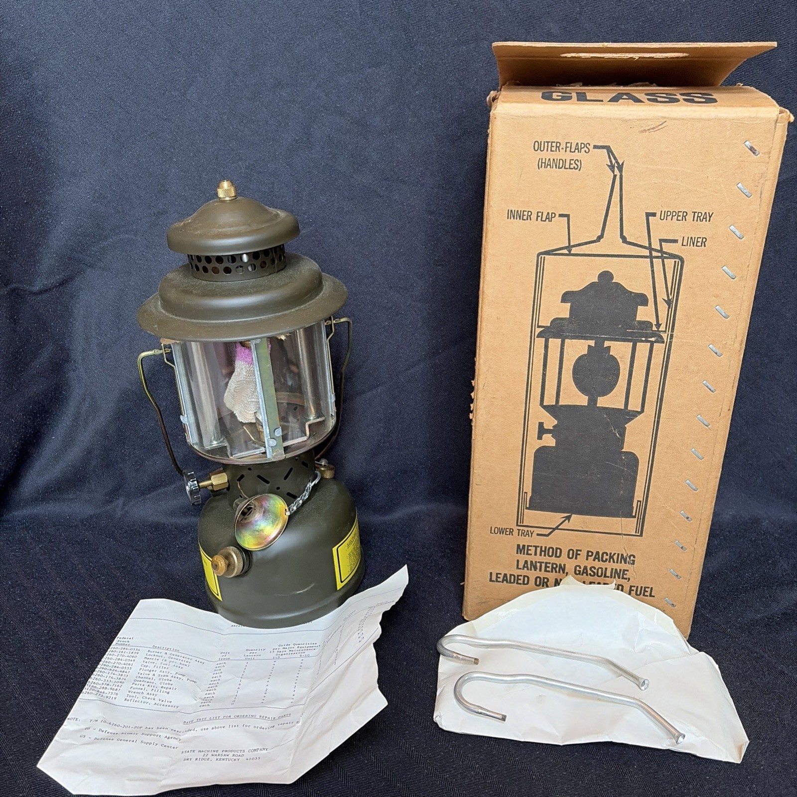 1991 U.S. Military SMP Milspec Lantern – Complete in Original Box – Unused