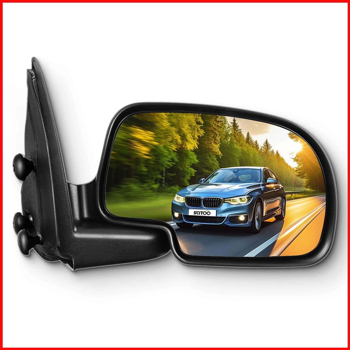 SCITOO Passenger Side View MirrorFits 2003-2007 Chevy Silverado