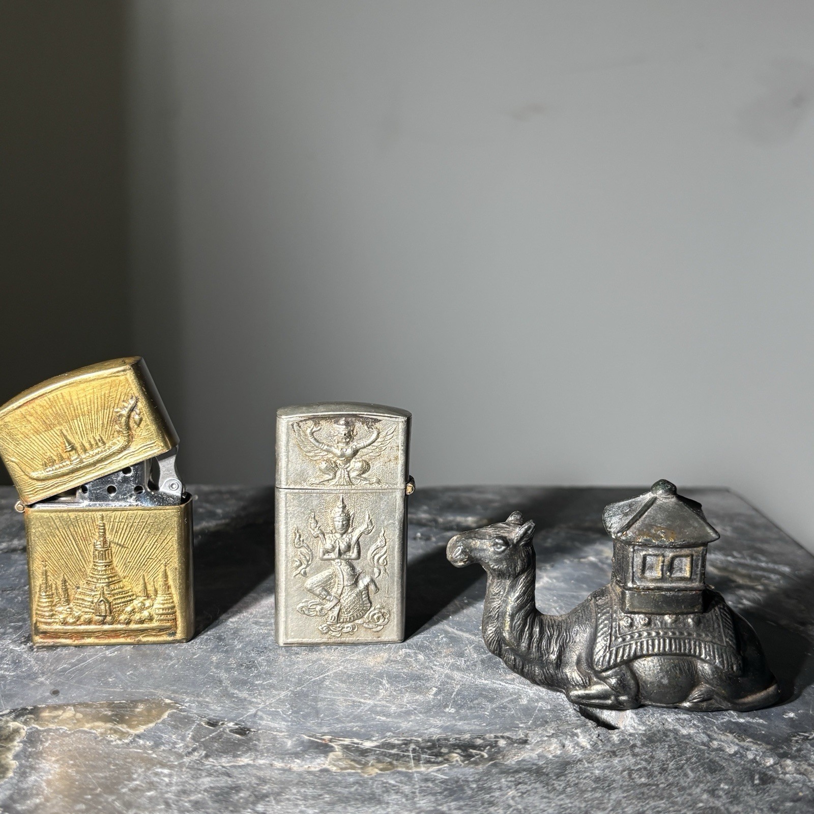 Antique Vintage Lighter Collection Asian Inspired