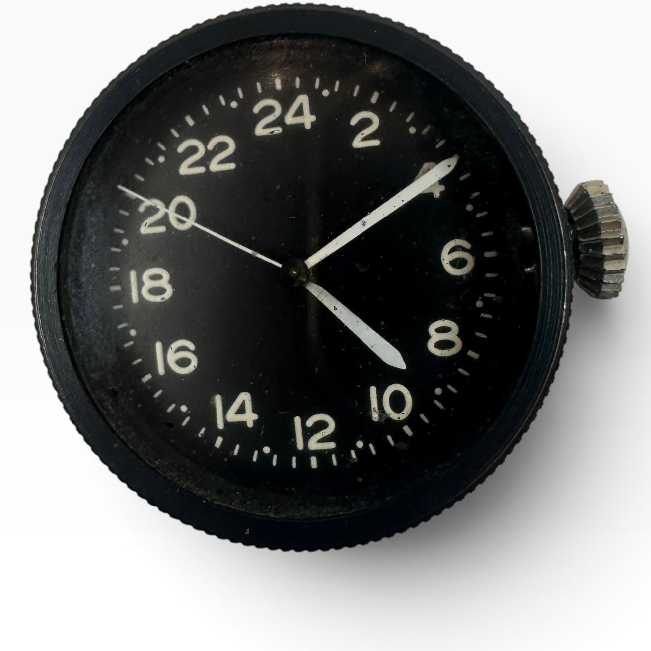 Vintage Elgin 24-Hour Military Aircraft Gun Camera Clock Watch (Non-Working/Part
