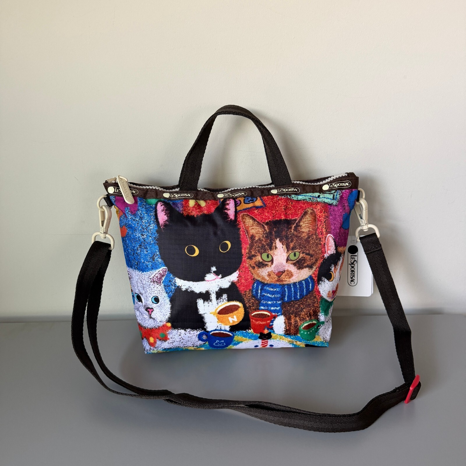 Lesportsac NewNew Cat Small Crossbody Market Tote NWT
