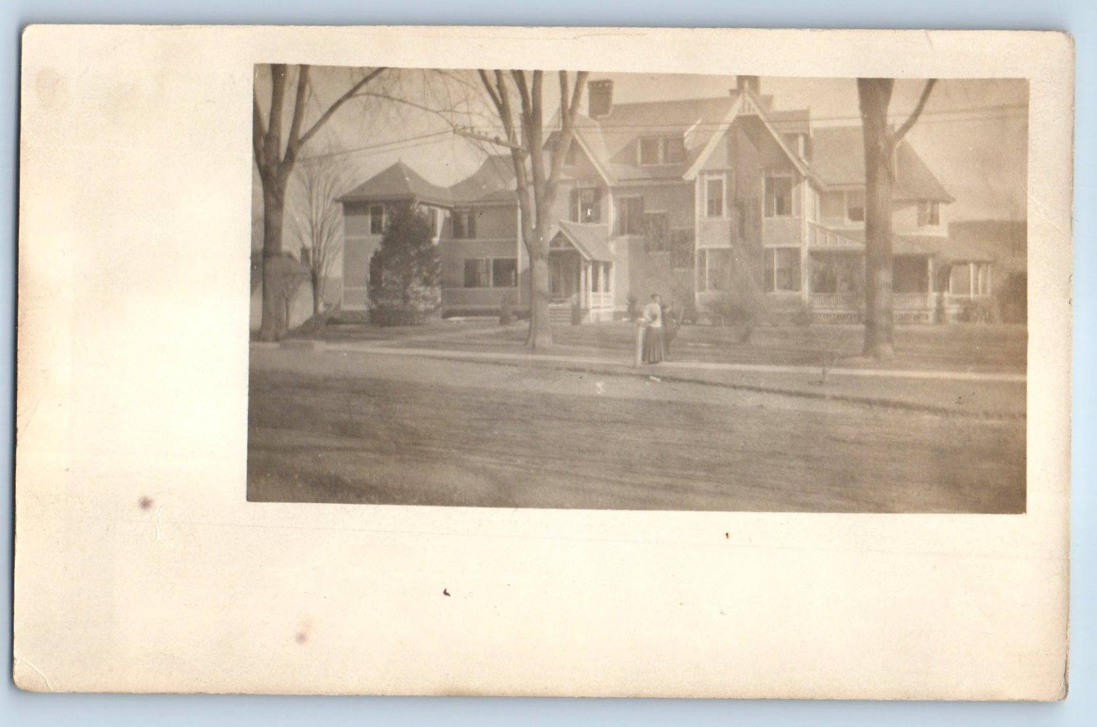 c1910\'s R H Ensign Victorian House Simsbury Connecticut CT RPPC Photo Postcard