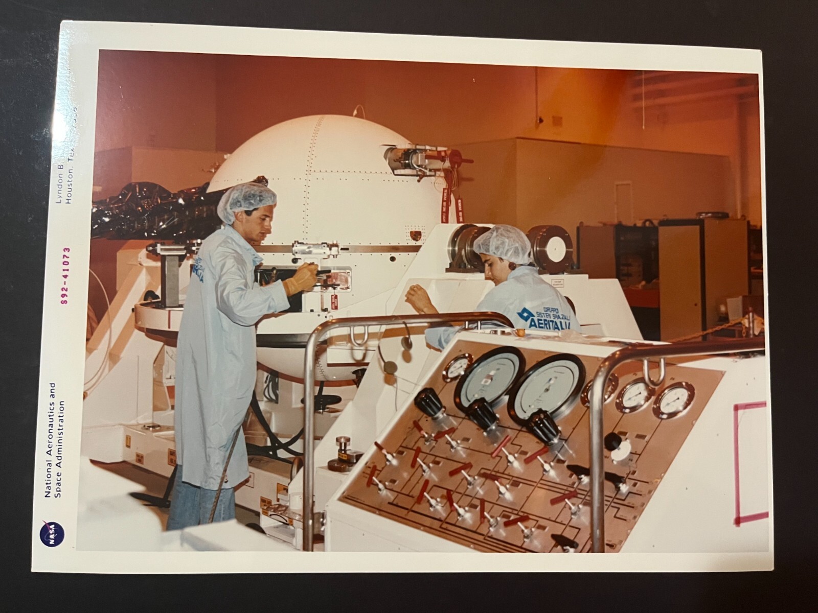 Vintage JSC NASA Kodak Photo Red Serial S92-41073 Tethered Satellite System