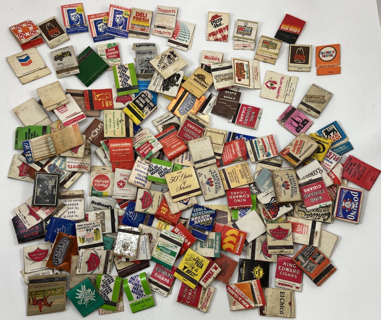 Huge Vintage Lot of Approx 150+ Matchbooks Matches from 50s, 60s, 70s