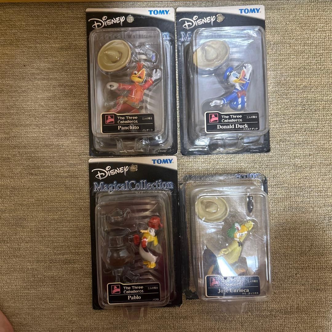 Disney Magical Collection Three Caballeros Figure Set of 4 TOMY Japan