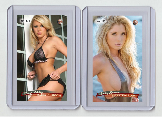 Carly Lauren rare MH Marrying Room #'d x/3 Tobacco card no. 172
