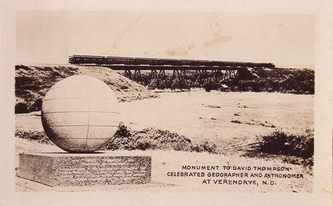 RPPC Verendrye ND Train Bridge McHenry CO Ghost Town SE of Minot Real Photo