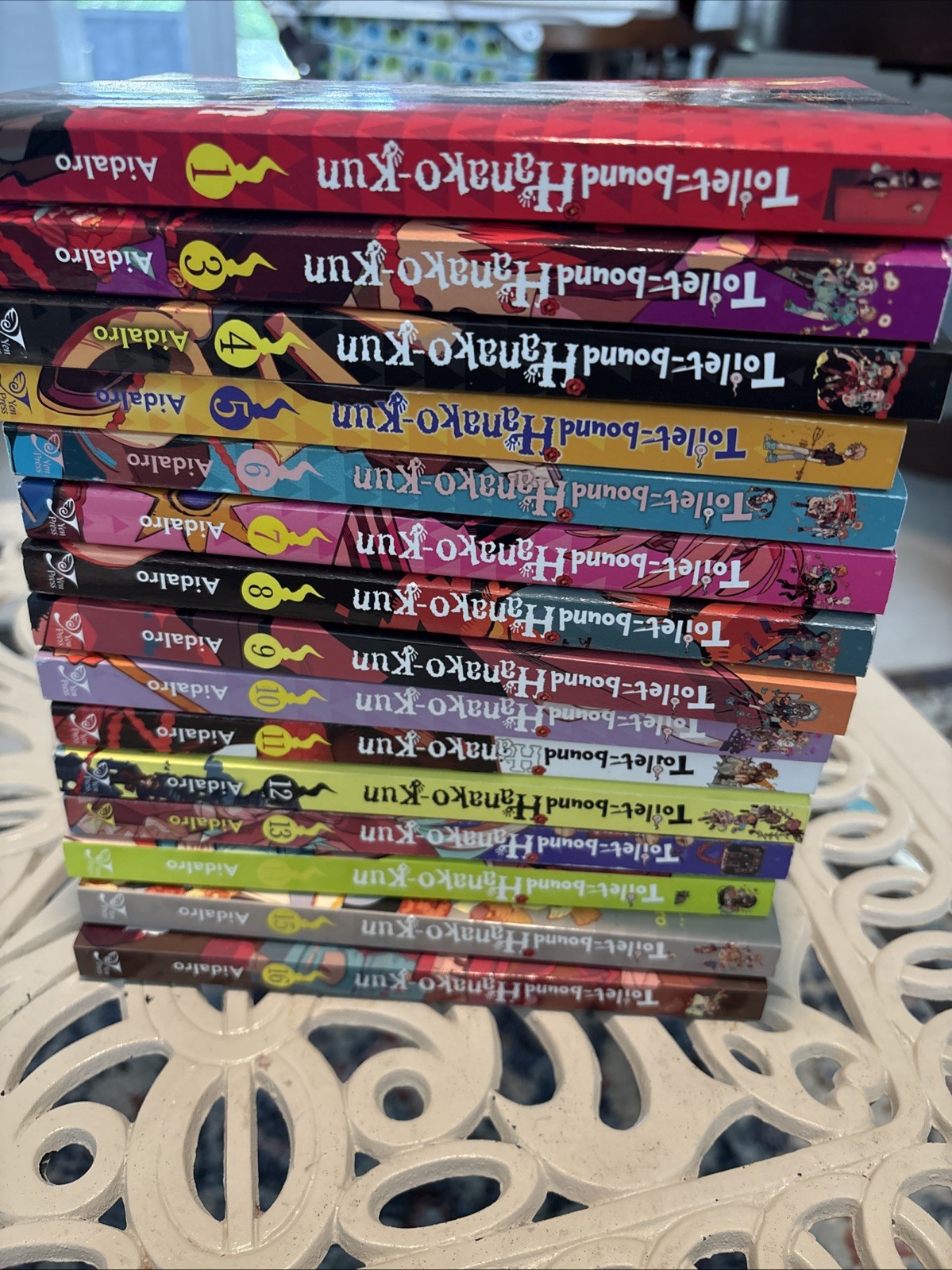 15 Toilet-Bound Hanako-Kun Manga Books - Volume 1 And Volumes 3 to 16 Pre Owned