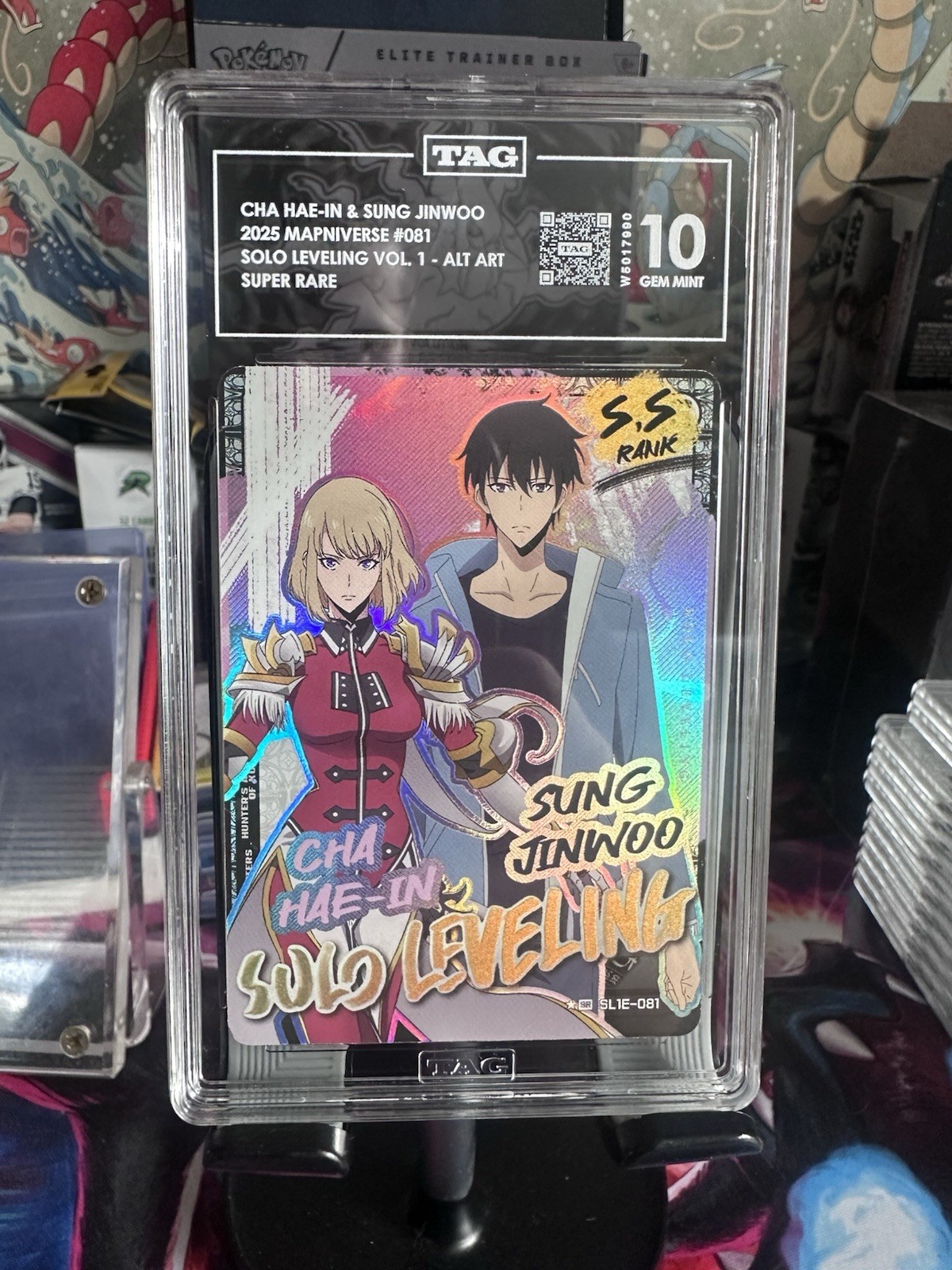 Manpinverse Solo Leveling 2025 #081 Alt Art Super Rare TAG 10 English