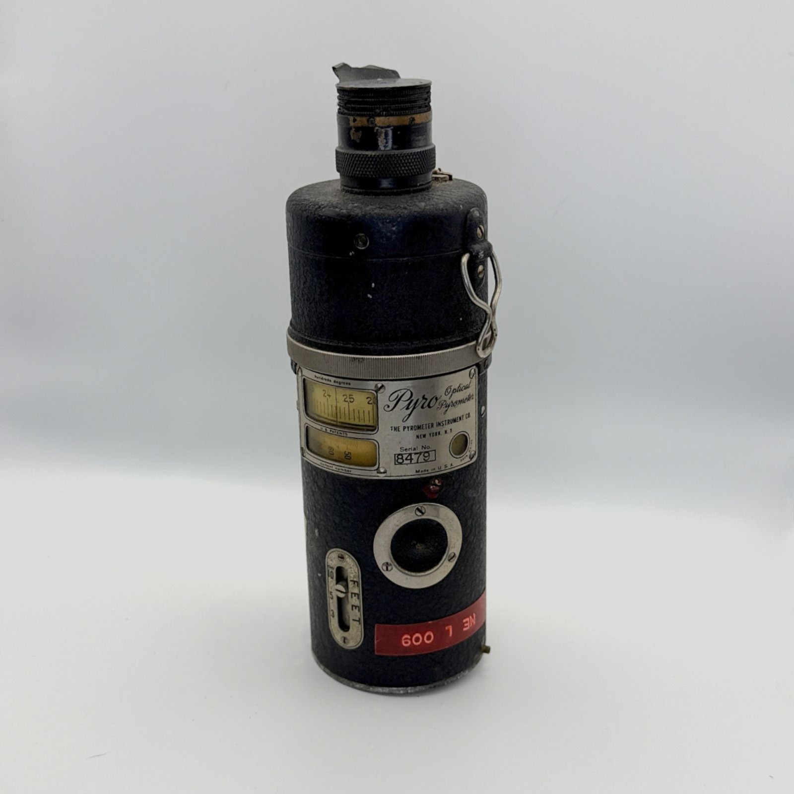 Vintage PYRO Optical Pyrometer Instrument Co Temperature Sensor Thermometer