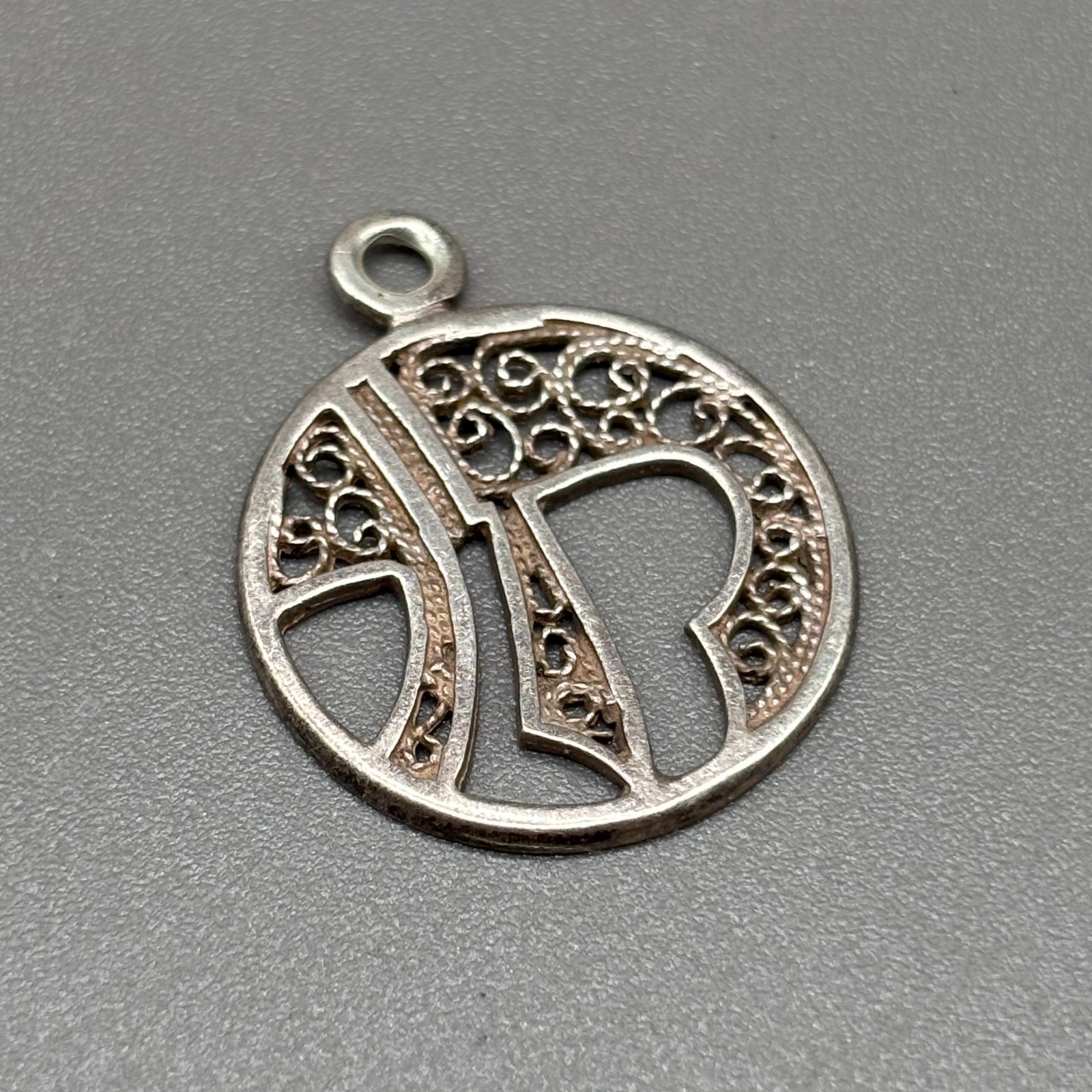 925 Sterling Silver Chai Pendant Life Hebrew Jewelry Judaica Filigree