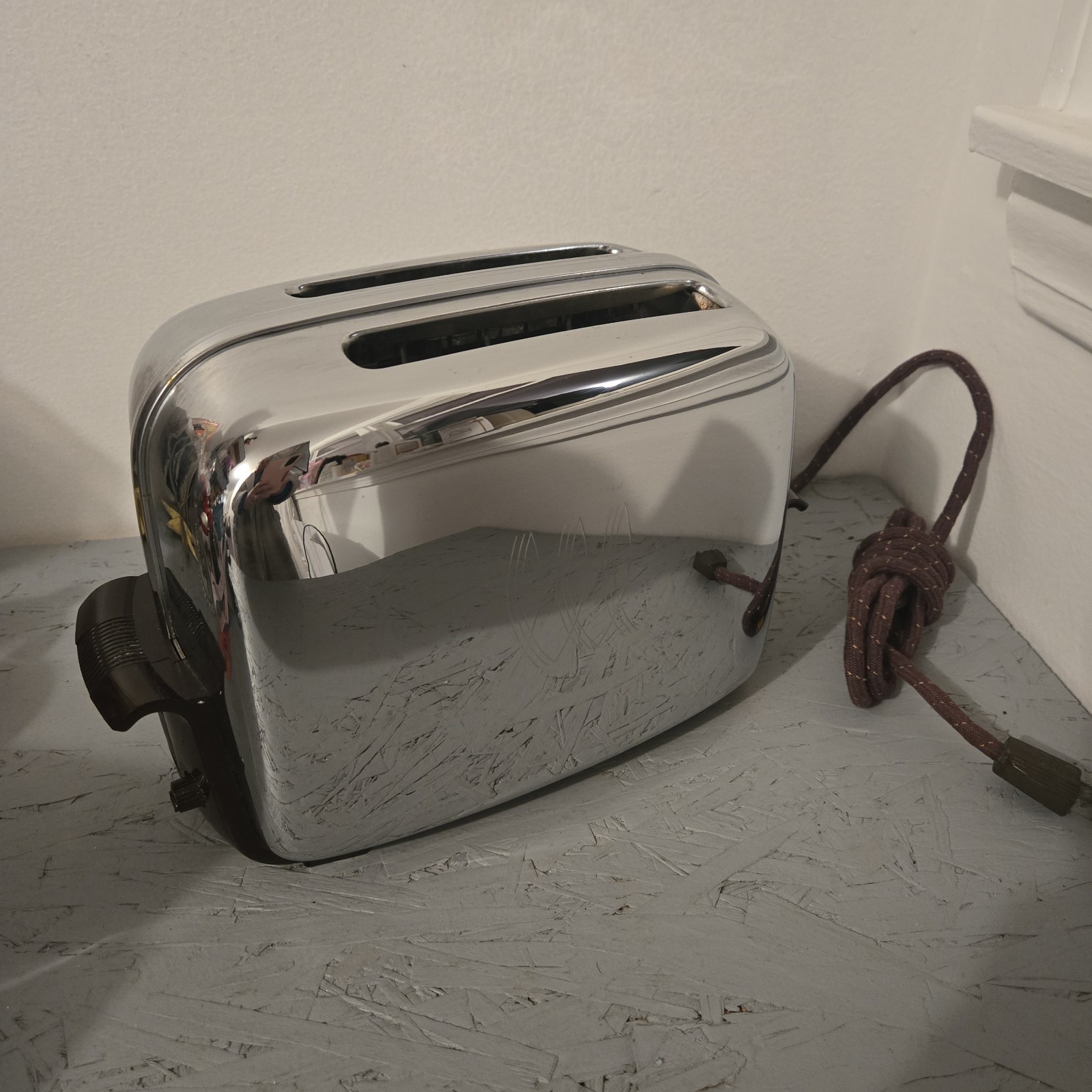 Vintage Toastmaster 1B14 Chrome 2 Slice Pop Up Toaster Tested Working MCM