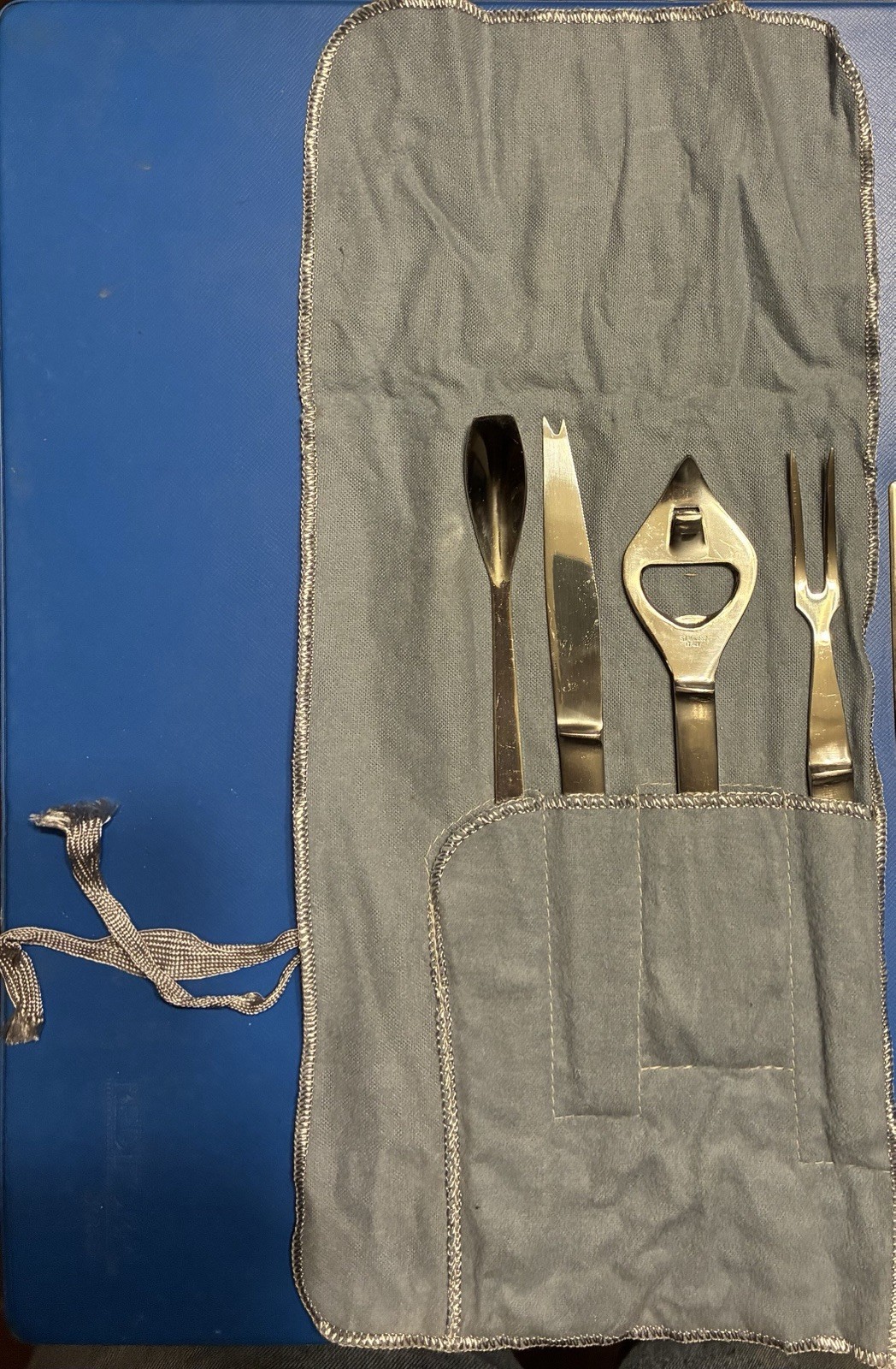 1960’s Chrysler, Dodge, Ply Stainless Bar Tending Utensil Gift Set - NEVER USED