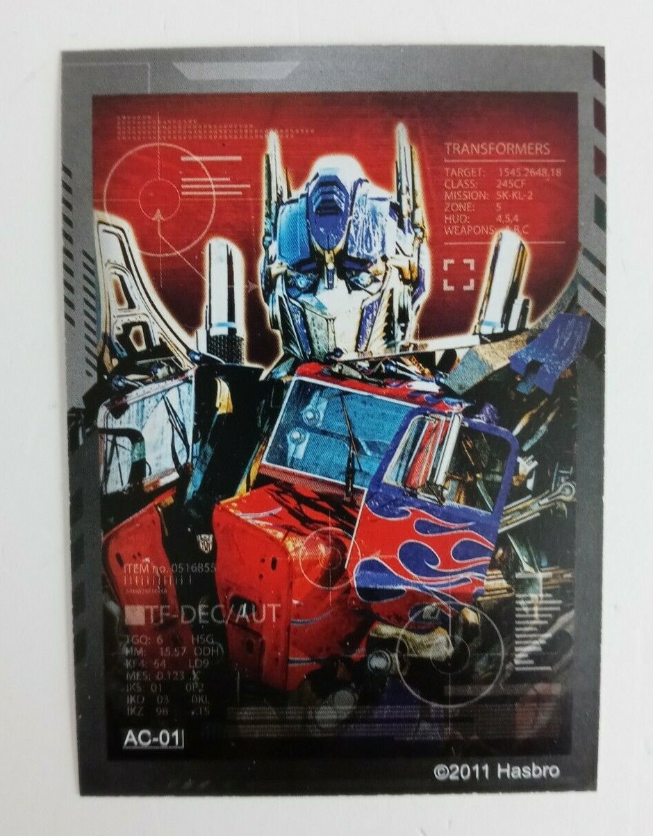 2011 Transformers Dark of the Moon trading card Base Insert (Pick your Card)