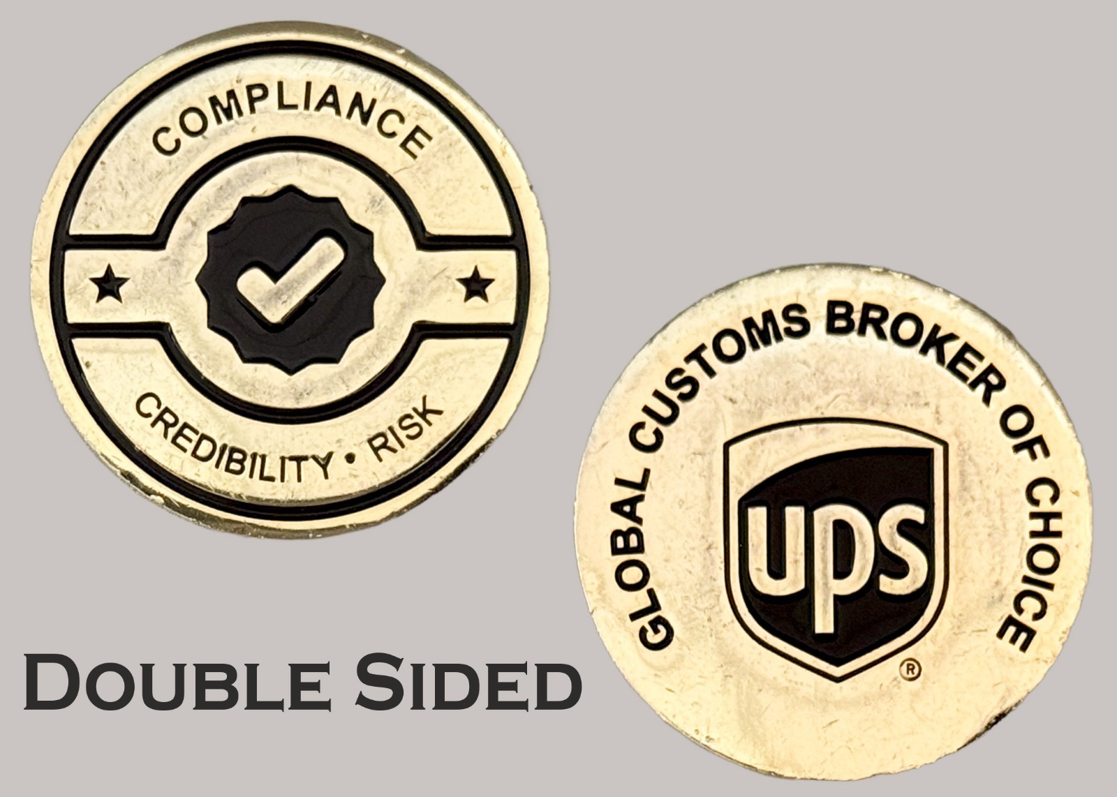 UPS Global Customs Broker Compliance Credibility Risk Challenge Coin  J#31