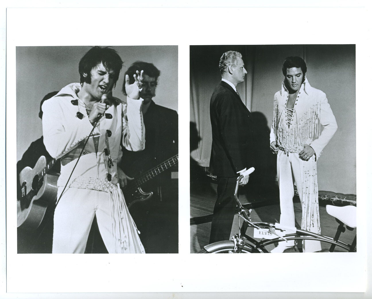 PBS B&W Press Photo Approx 8x10- Elvis Presley- Dual Use