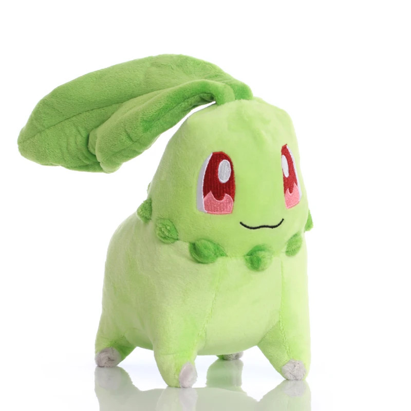 20cm Pokemon Chikorita Plush Toy Soft Stuffed Kawaii Anime Doll Gift