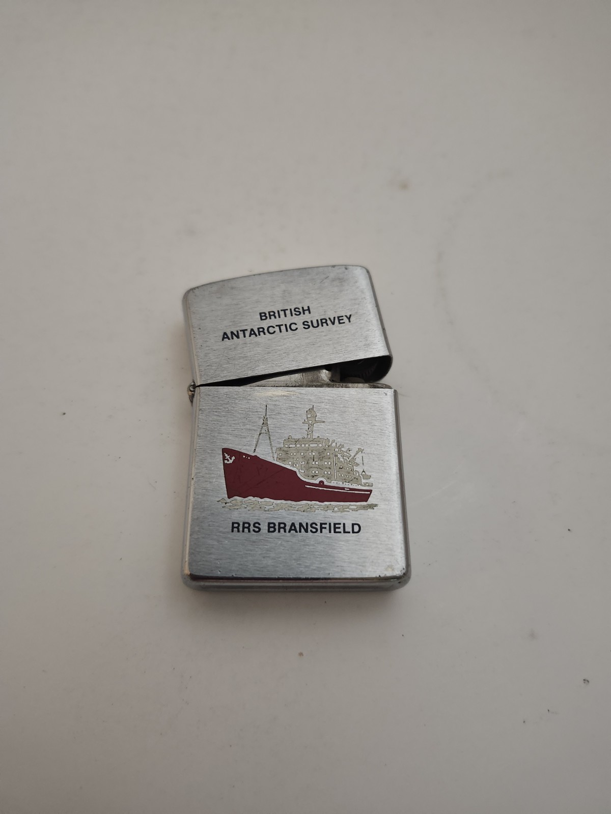 ZIPPO 1984 BRITISH ANTARCTIC SURVEY RRS BRANSFIELD LIGHTER  