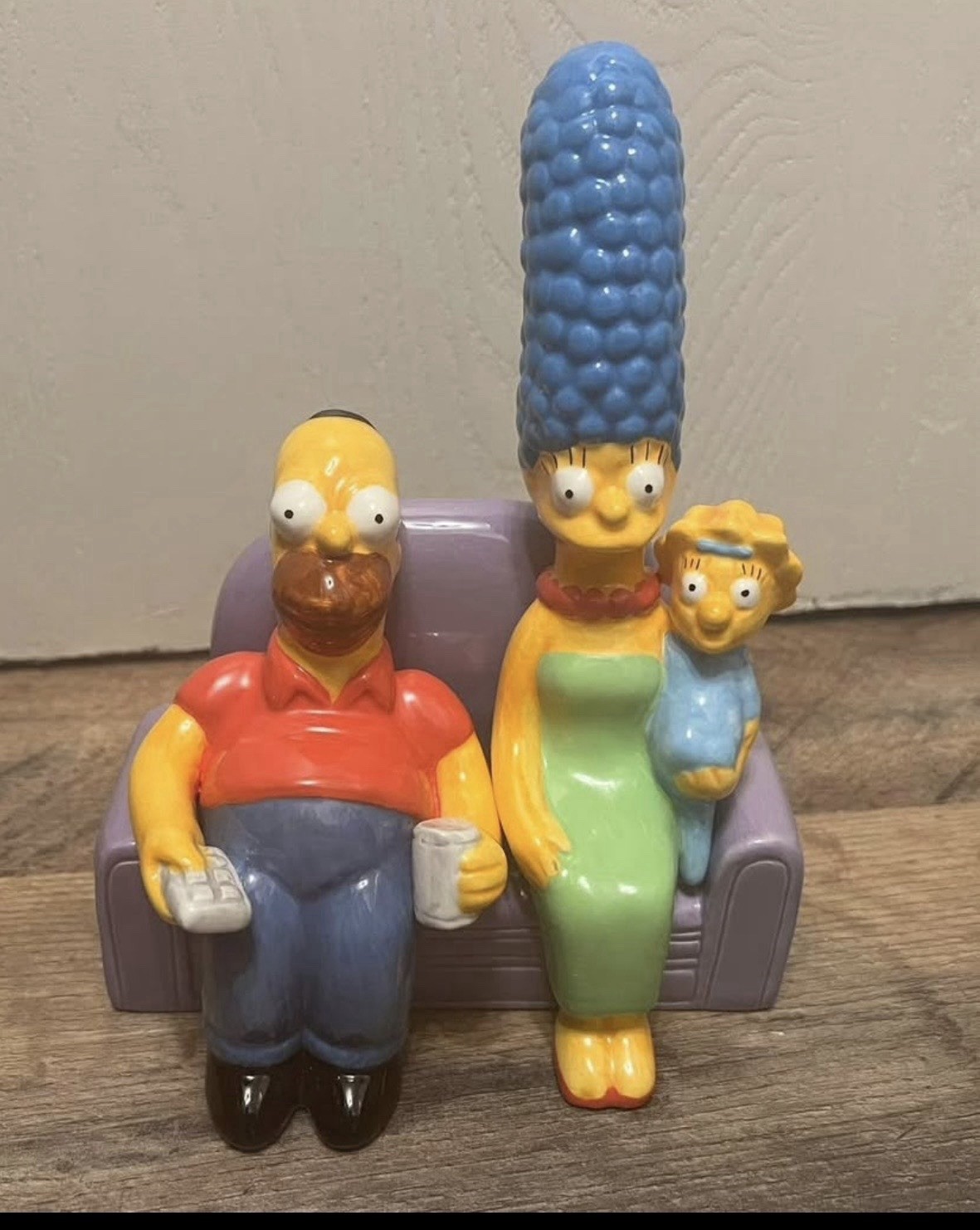 Vintage 1997 The Simpsons Salt & Pepper Shaker Set- 6 Piece MINT Collectible 