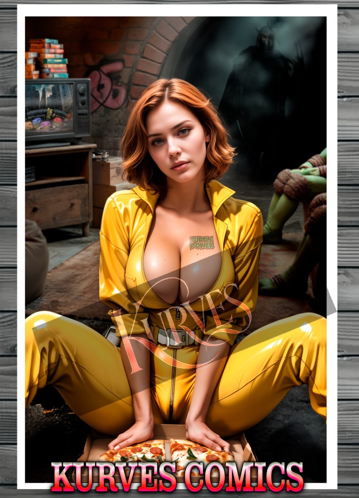APRIL O\'NEIL TMNT V2 | NICE  | SINGLE COVER PRINT | KURVES COMICS