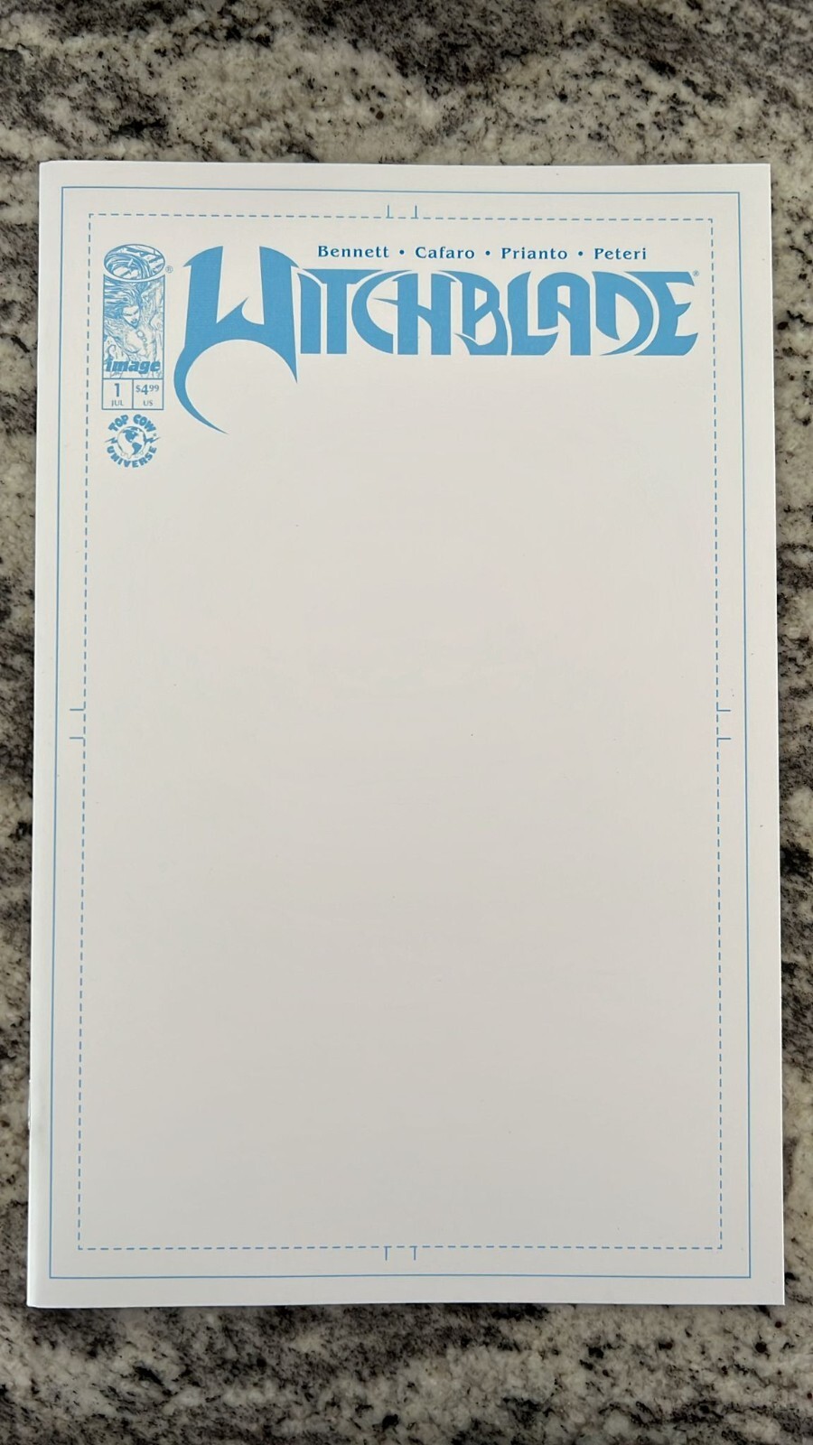 WITCHBLADE (2024) #1 IMAGE CVR C BLANK SKETCH VARIANT 7/17/24 NM