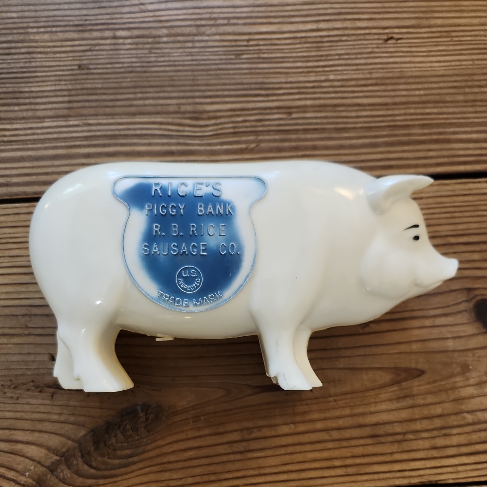 Vintage 1940-1950s Piggy Bank Advertising R B RICE SAUSAGE CO-Trademark-MCM