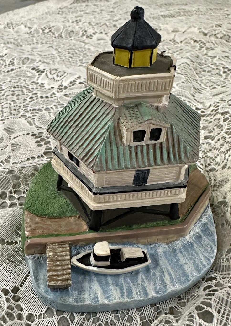 Vintage Spoontiques Hooper Strait MD Lighthouse Figurine Resin No. 009038 Vtg