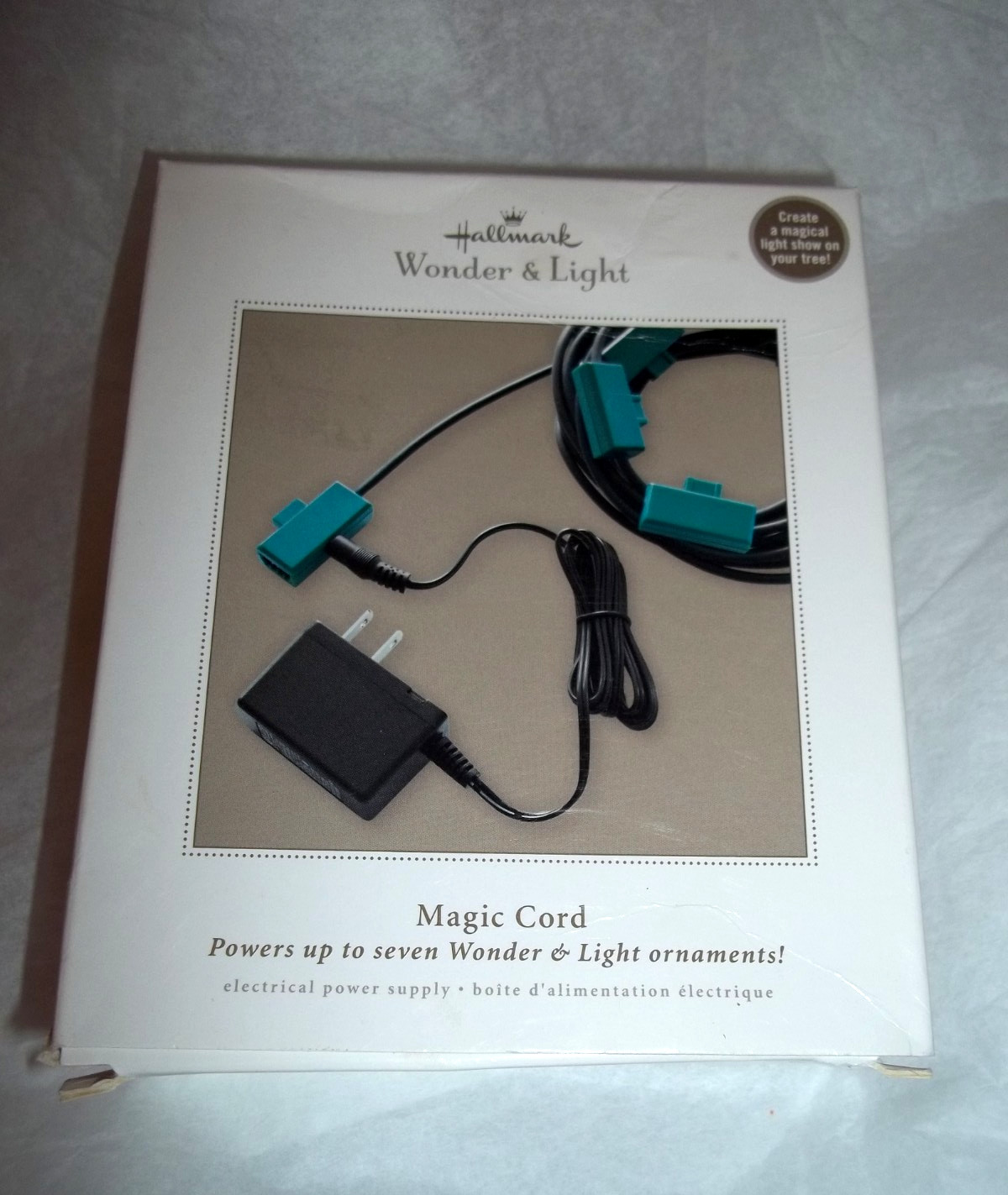 nib Hallmark Keepsake Wonder and Light MAGIC CORD - Powers 7 Ornaments 2011