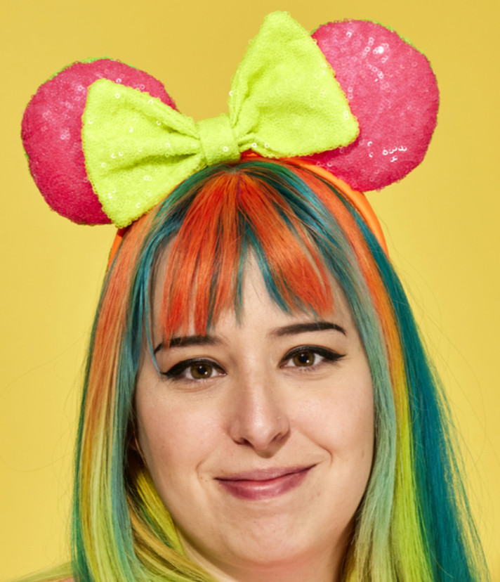 EXCLUSIVE Loungefly Disney Minnie Mouse Neon Sequin Ears Headband Rare HTF NEW