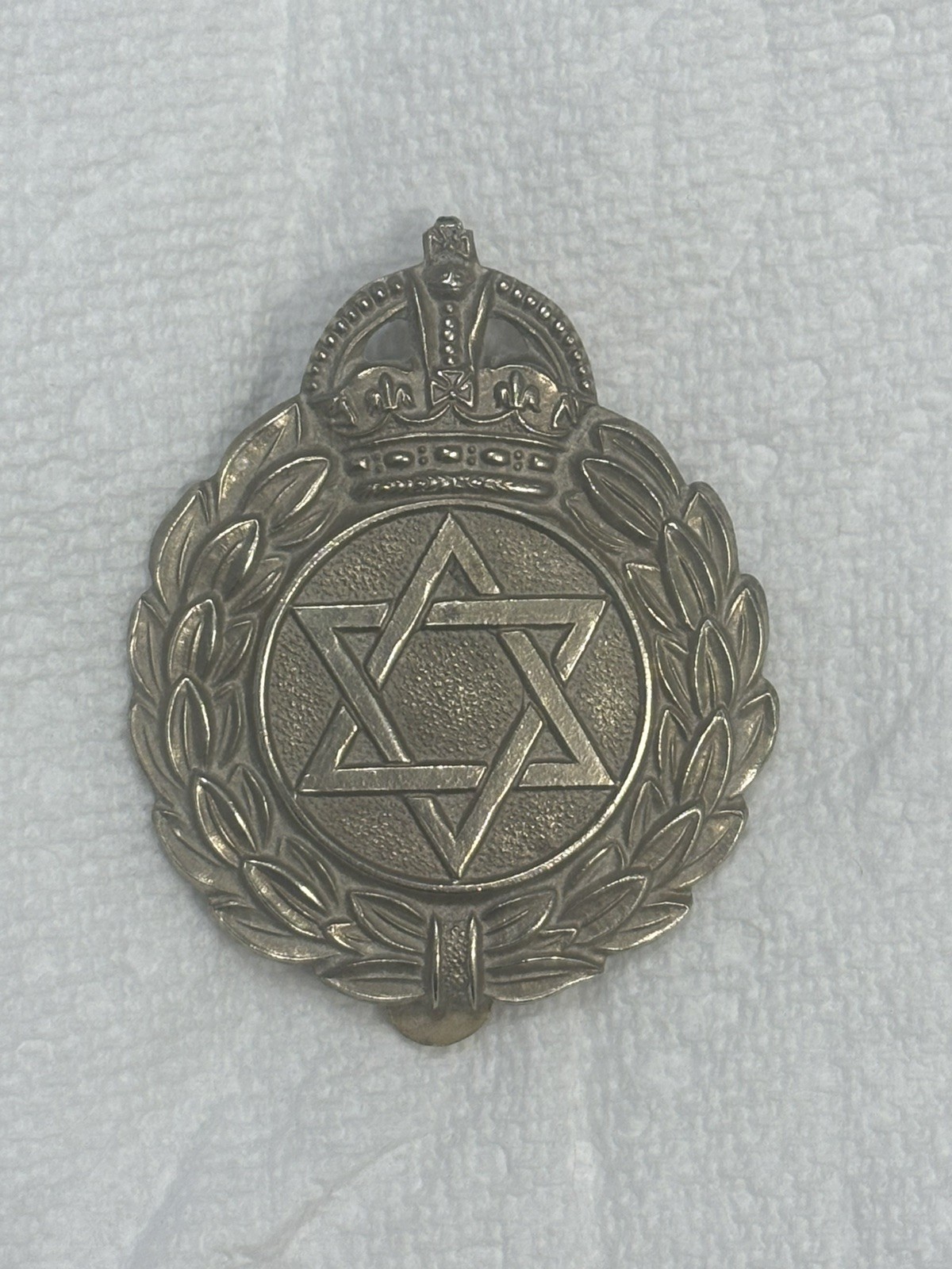 WWII - Post War British Jewish Brigade  ? Badge KC - Nigerian Customs ?