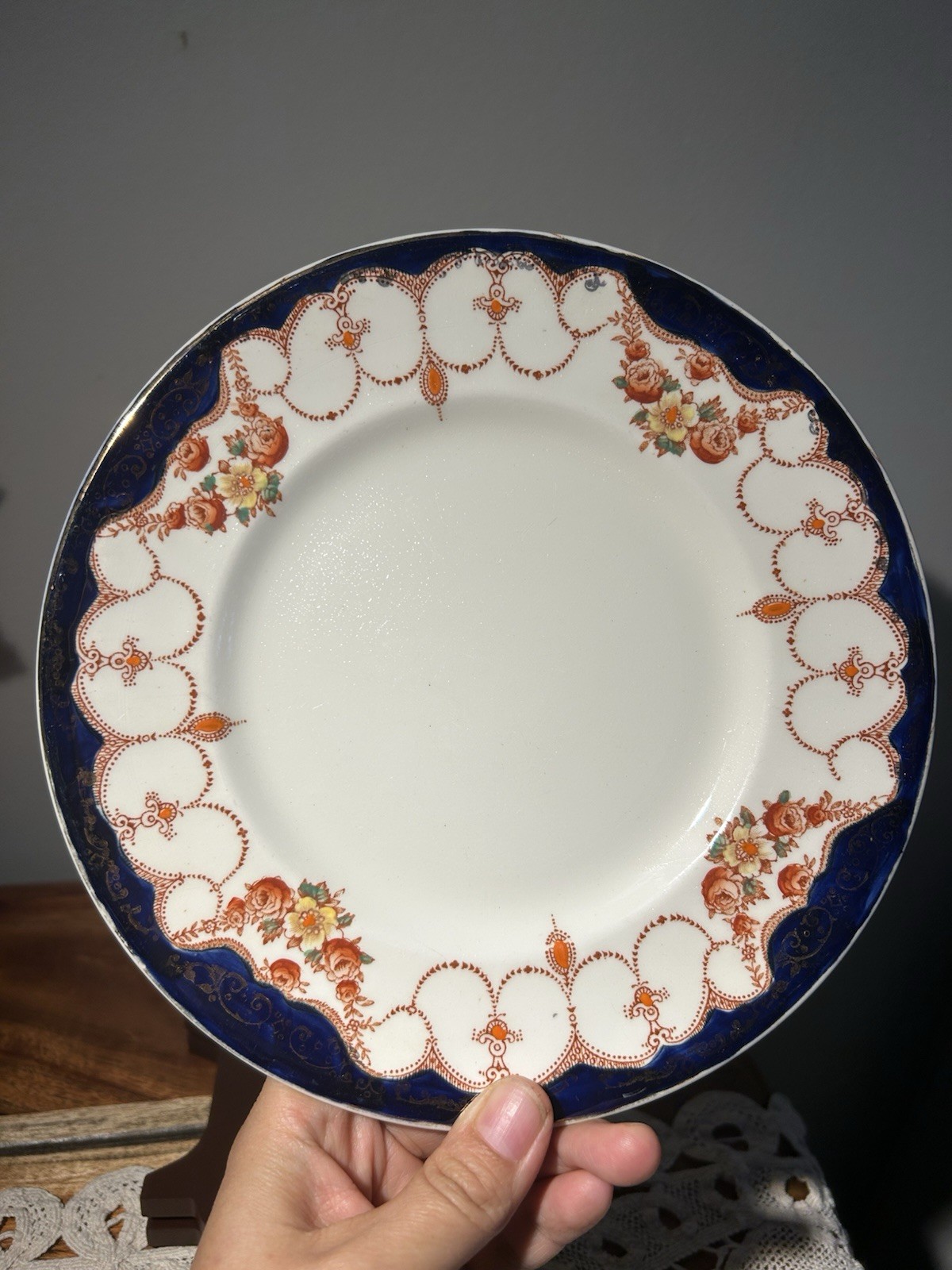 1920s Myott & Sons Rosemary Salad Plates England 8” Set Of 4
