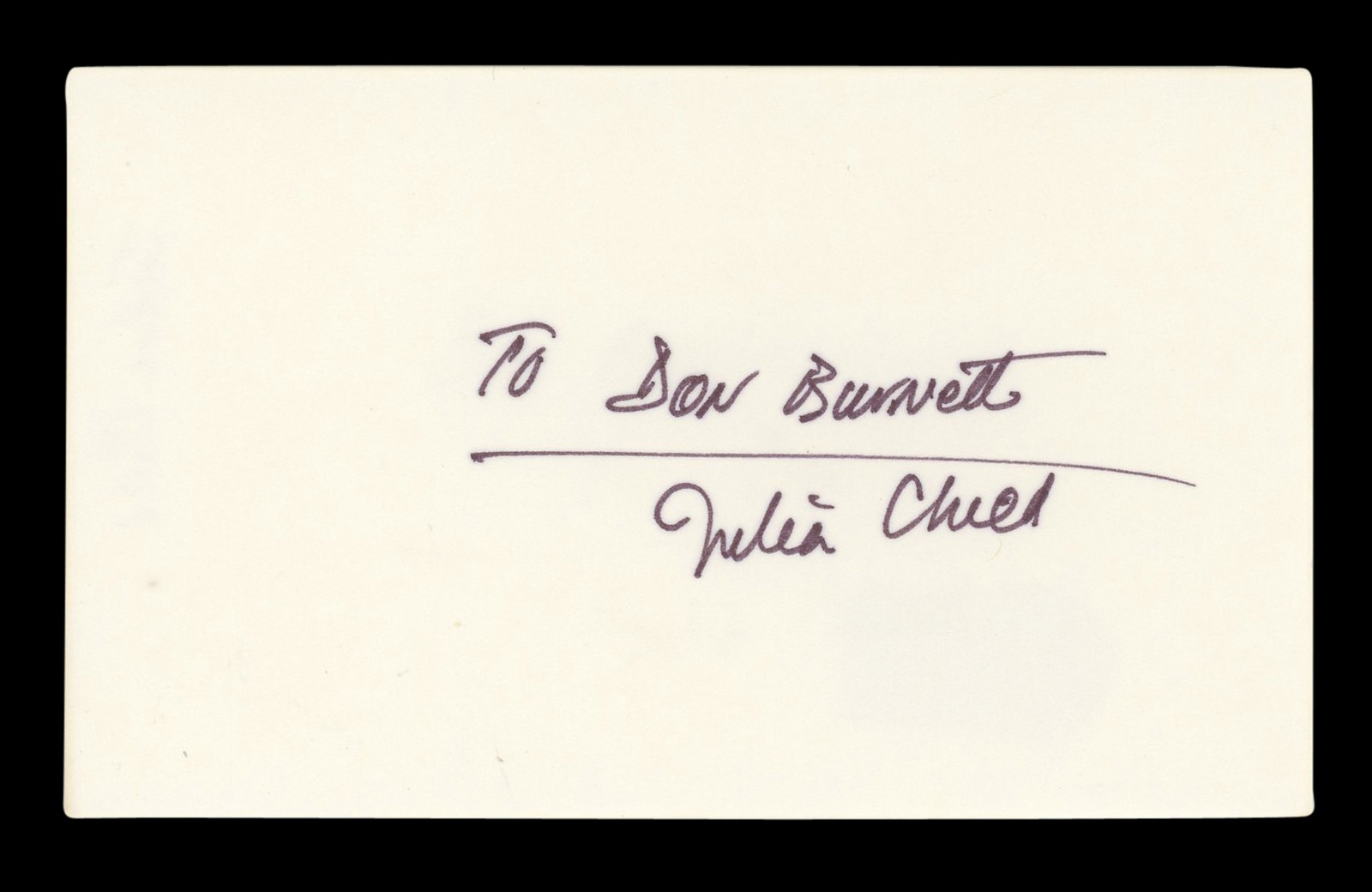 Julia Child Television Host \