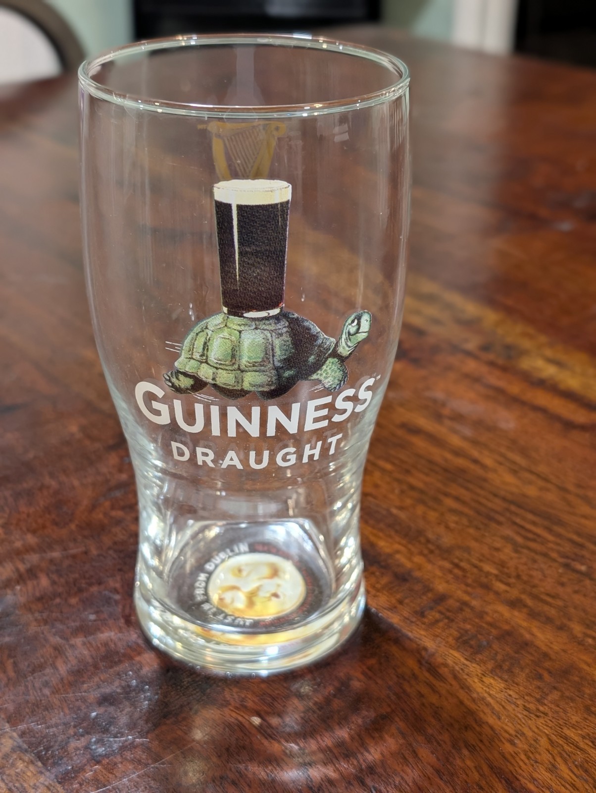 Guinness Draught Turtle Pint Glass Just In From Dublin Special Edition Beer