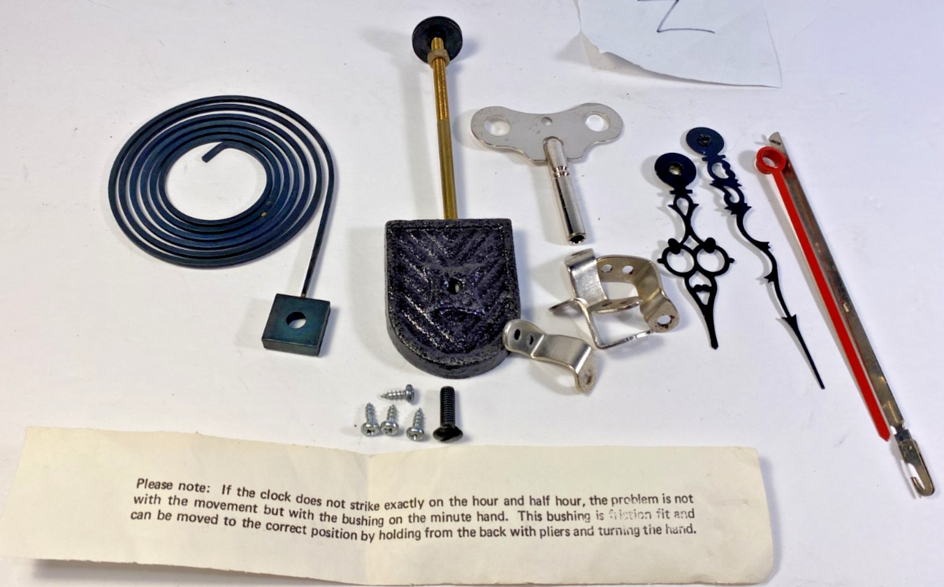 BRAND NEW URGOS CLOCK PENDULUM LEADER HANGER KEY GONG HANDS ETC repair parts LZ