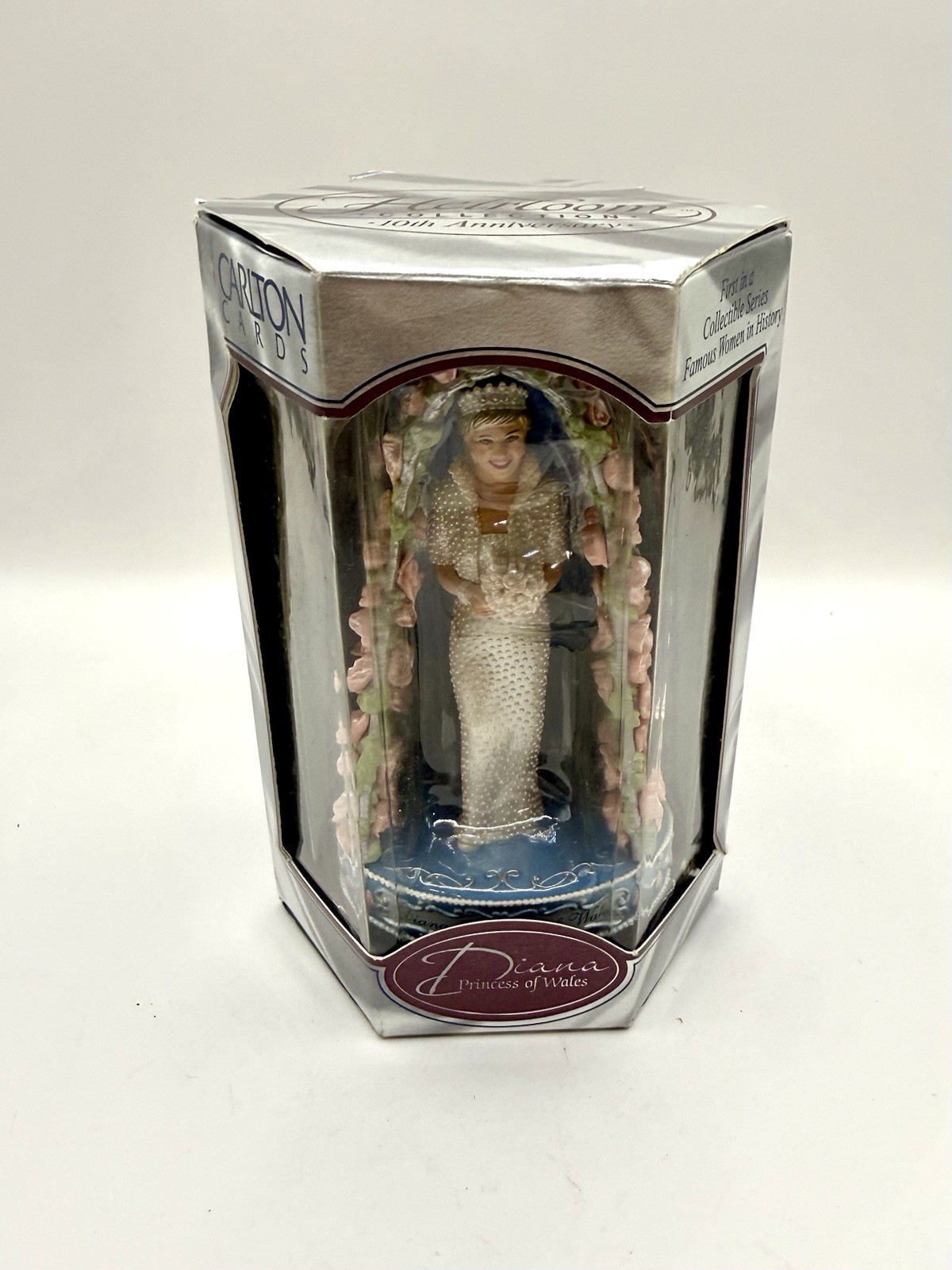 1998 Carlton Cards Diana Princess of Wales Ornament Famous Women in History Box