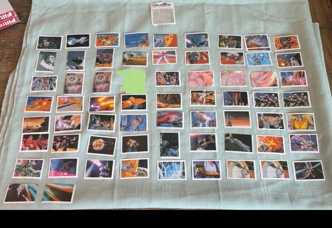 1986 Diamond Publishing Transformers The Movie Lot 67 Stickers With Checklist