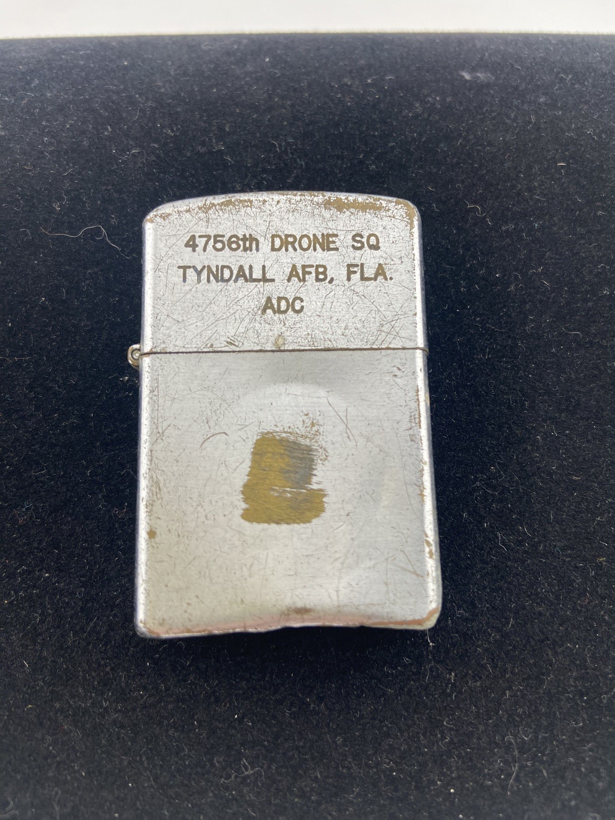 Vintage Vulcan Lighter 4756th Drone SQ Tyndall AFB FL ADC 1957-1962