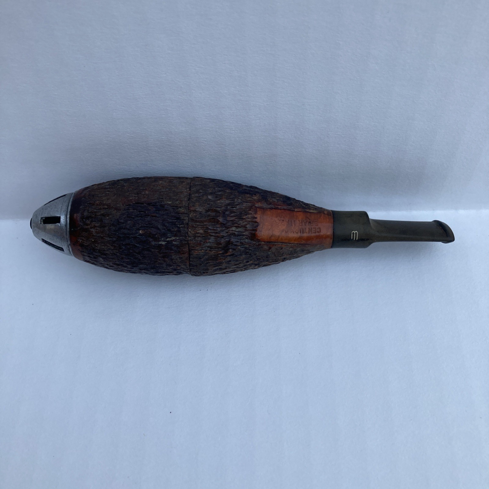Vintage Century Old Torpedo Italy Briar Cigar Tobacco Pipe Zeppelin