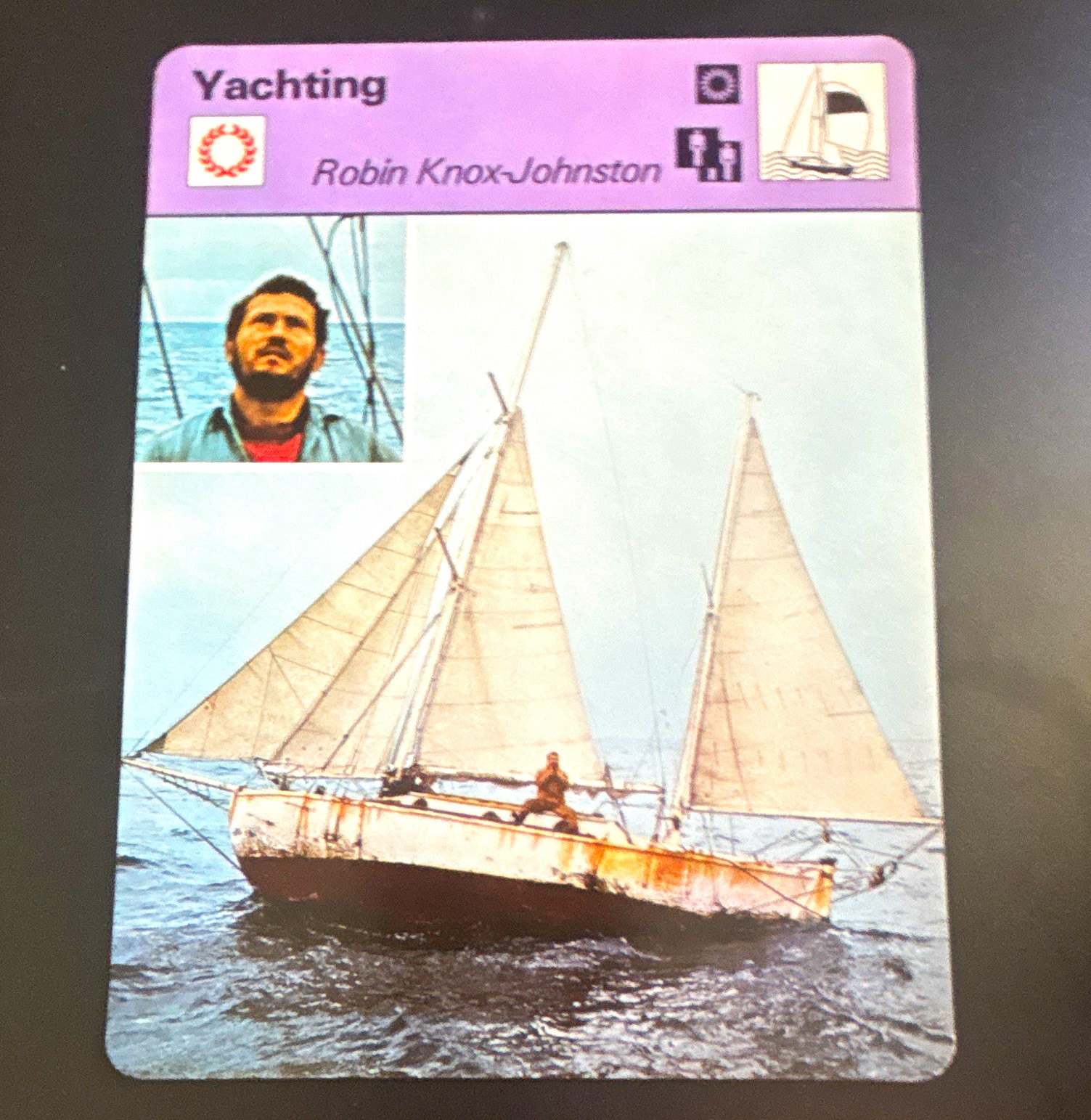 Edito-Service S.A. 1977 Yachting Robin Knox-Johnston Non-Sport Trading Card