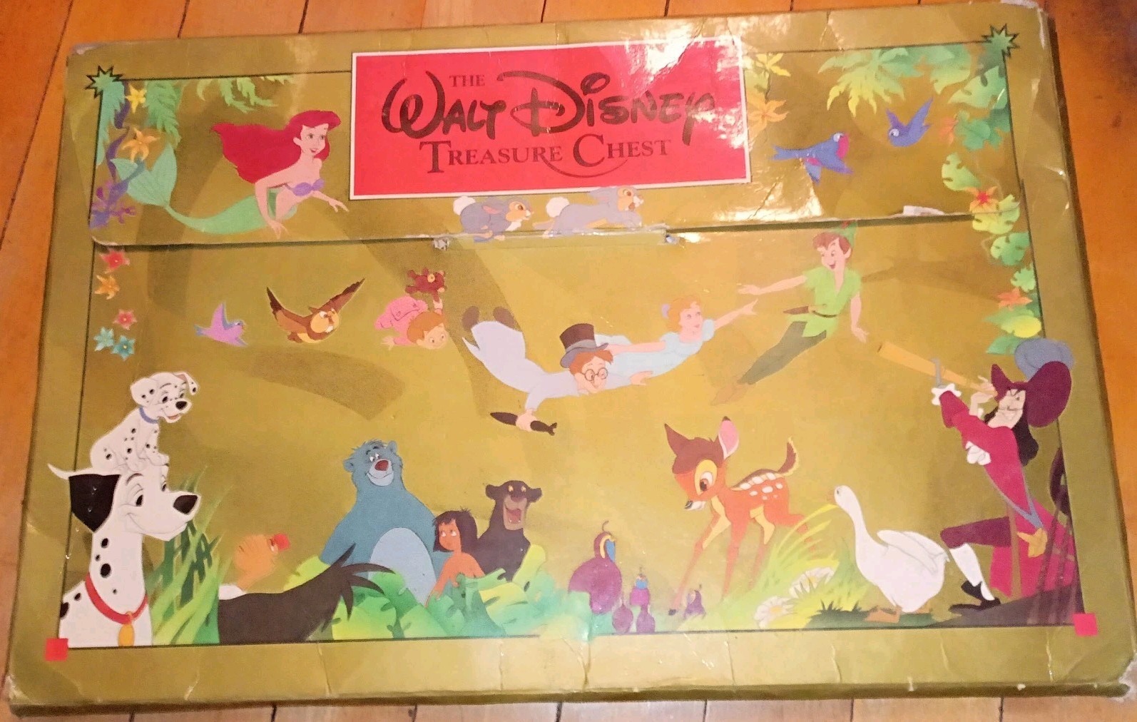 Vintage 1991 The Walt Disney Treasure Chest Book Collection Set 5 Oversized...