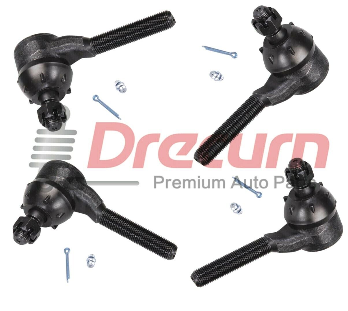 4Pcs Front Inner & Outer Tie Rod End For Chrysler Dodge PLYMOUTH