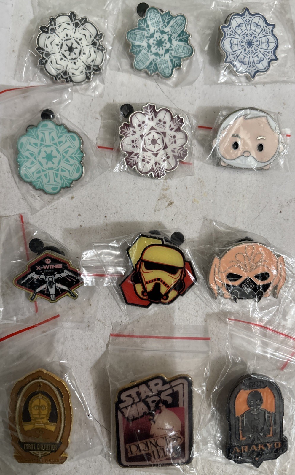 Disney Star Wars Only Pins lot of 12