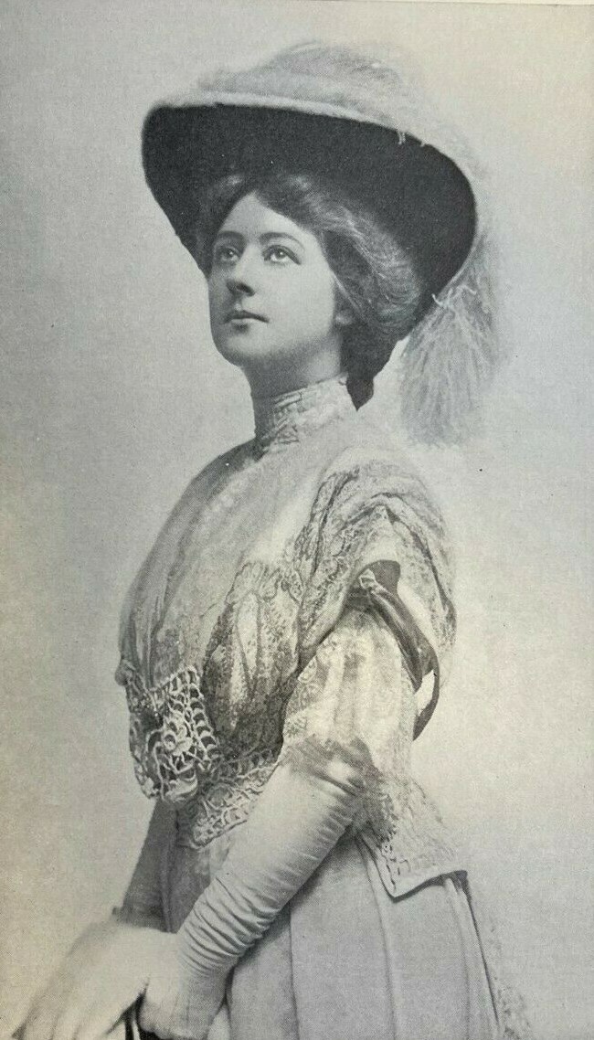 1907 Vintage Magazine Illustration Actress Frances Ring