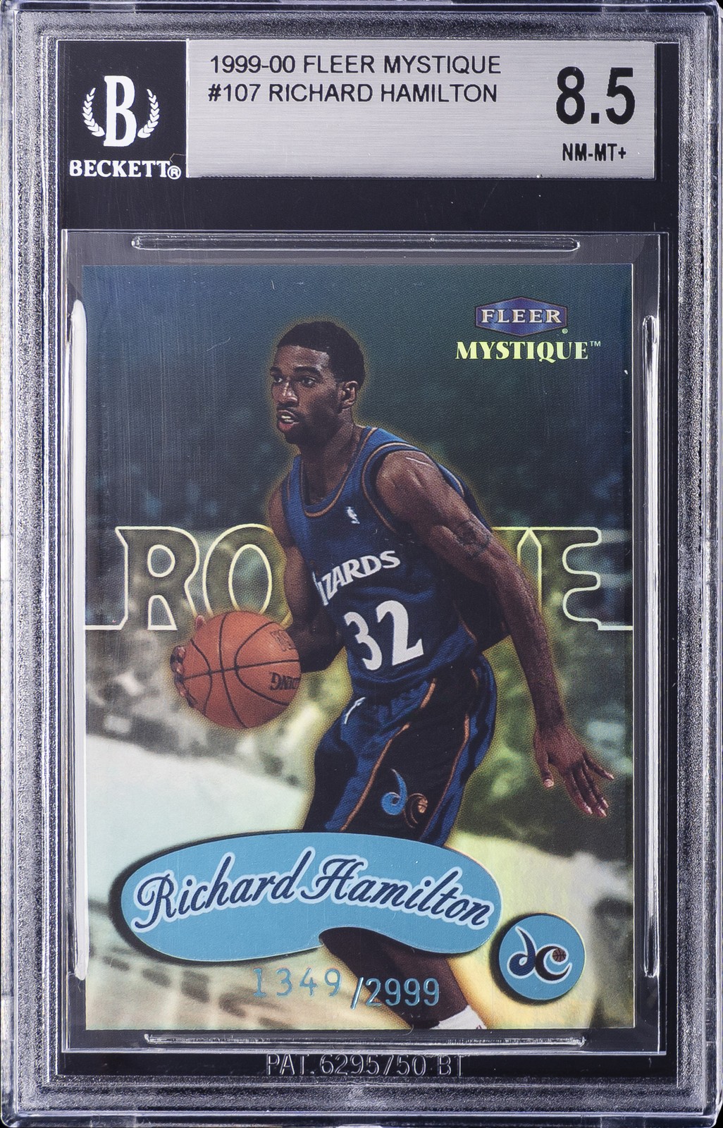 1999-00 FLEER MYSTIQUE #107 RICHARD HAMILTON BGS 8.5