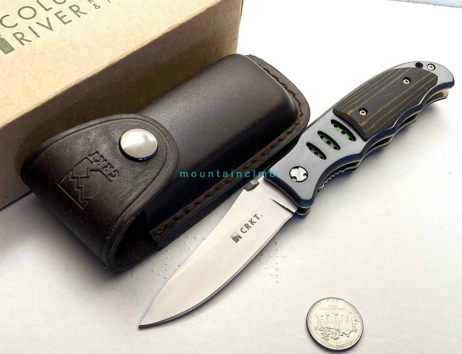 CRKT Lake Sentinel LAWKS MICARTA 7.75/4.25 Knife Sheath 7122M DISCONTINUED RARE