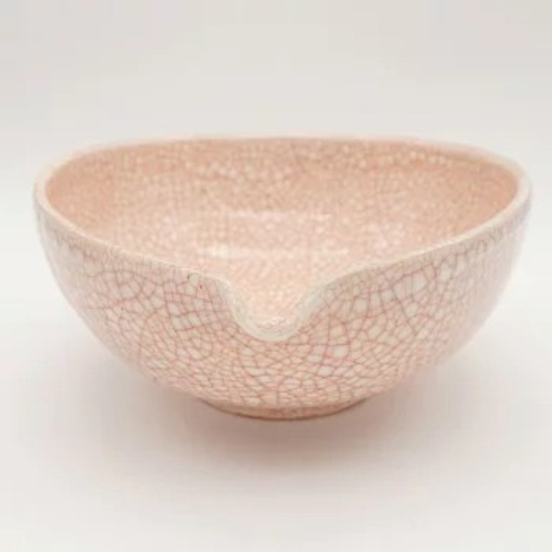 Japanese Mino Ware Shukannyu Katakuchi Matcha Bowl Chawan Kurachin